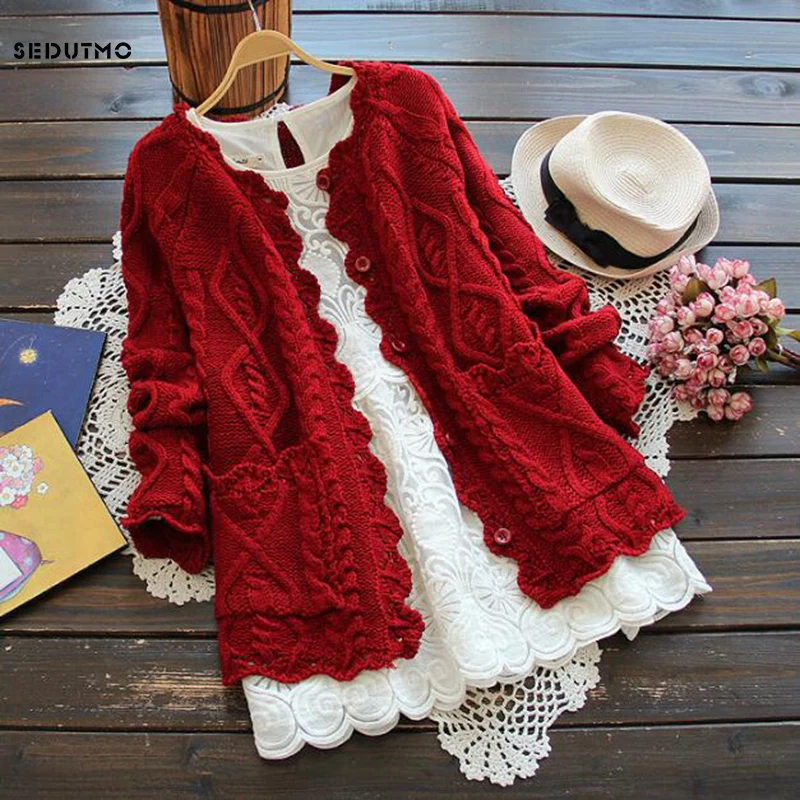 SEDUTMO 2018 Spring Crochet Sweater Knitting Cardigan Women Sweater Autumn Long Sleeve Hollow Tunic Top ED244
SEDUTMO 2018 Spring Crochet Sweater Knitting Cardigan Women Sweater Autumn Long Sleeve Hollow Tunic Top ED244