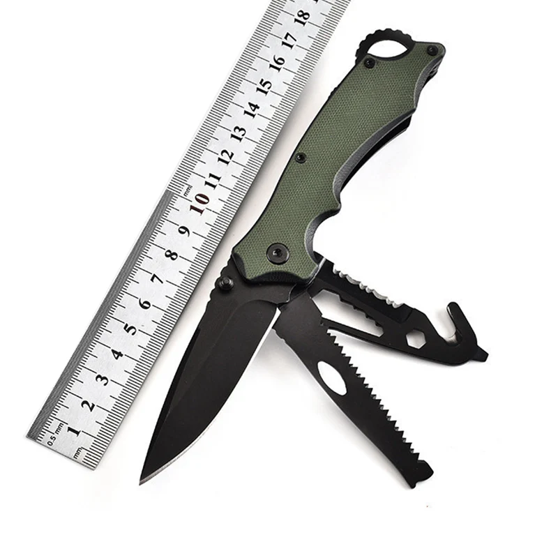 Stainless steel Multifunctional knife Folding Camping Knife Outdoors EDC Rescue Tools G10 handle Forceps screwdriver
Stainless steel Multifunctional knife Folding Camping Knife Outdoors EDC Rescue Tools G10 handle Forceps screwdriver