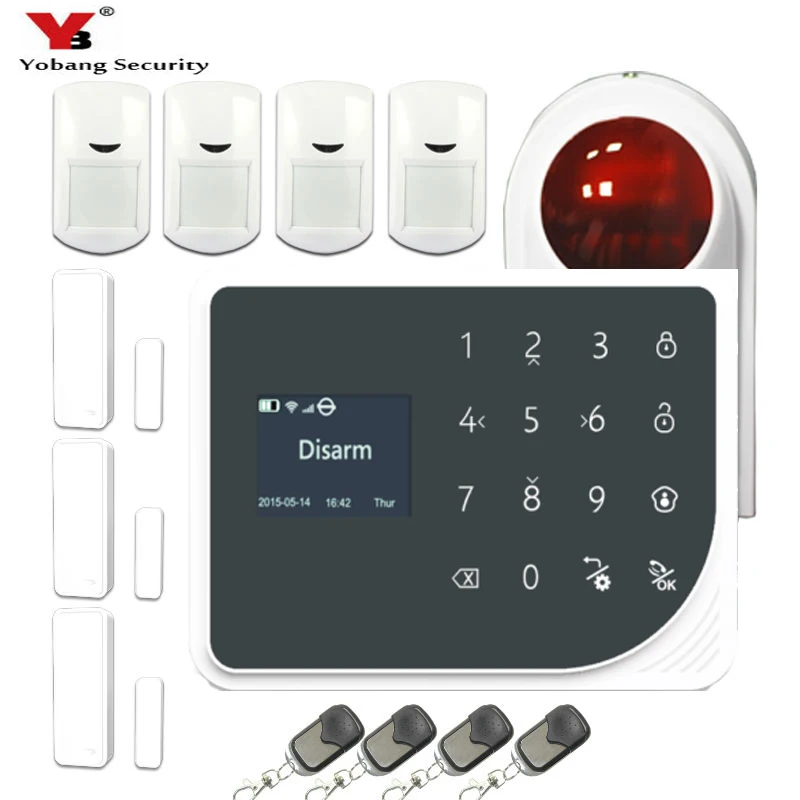 YoBang Security WIFI GSM SMS Wireless Wired Home Security Alarm System Android IOS Application Control Spain Russin Naderland
YoBang Security WIFI GSM SMS Wireless Wired Home Security Alarm System Android IOS Application Control Spain Russin Naderland