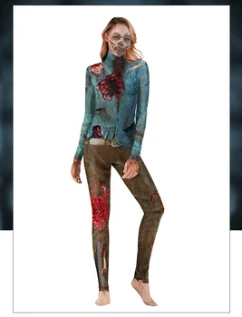 have gloves Women/girl Horror bloody skull skeleton surper Cosplay Costume Bodysuit Suit Jumpsuits Halloween Christmas suit -33
have gloves Women/girl Horror bloody skull skeleton surper Cosplay Costume Bodysuit Suit Jumpsuits Halloween Christmas suit -33