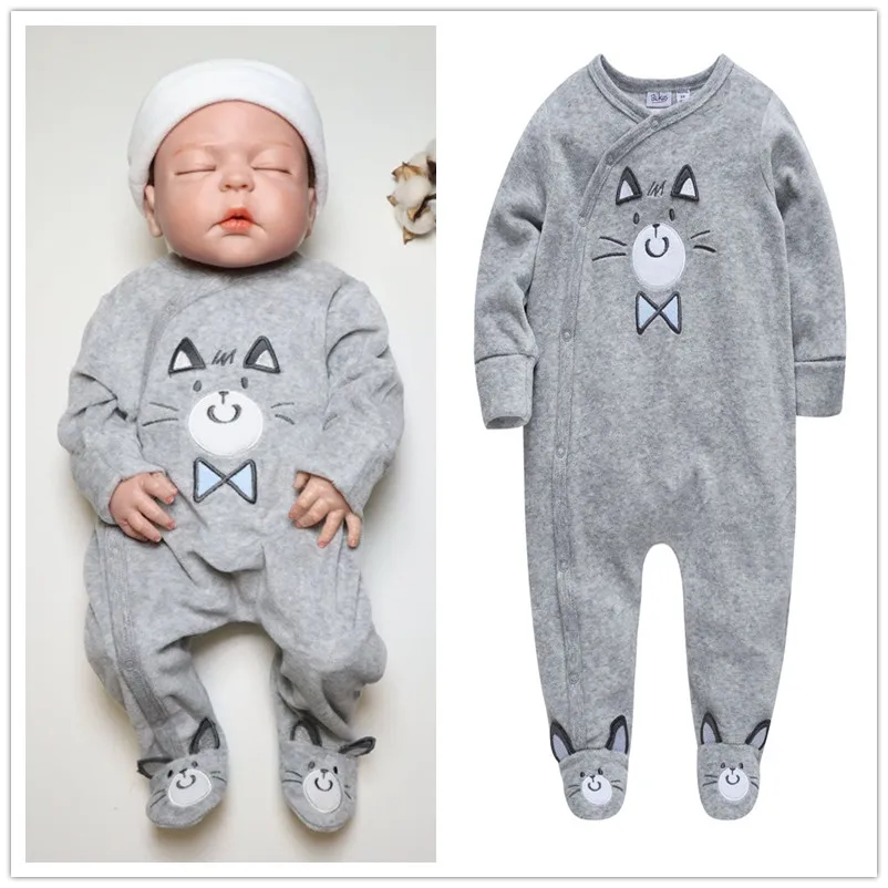 Winter Warm Baby Rompers Fashion New Cat Emoidered Baby Girl Boy Jumpsuit Jumpers Soft Velvet Infant Clothes Fall 0-30M Onesies
Winter Warm Baby Rompers Fashion New Cat Emoidered Baby Girl Boy Jumpsuit Jumpers Soft Velvet Infant Clothes Fall 0-30M Onesies