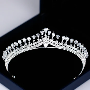 Fashion Silver Wedding Hair Accessories Zircon Crystal Tiaras Crowns For Women Bridal Diadem Queen Princess Hair Jewelry Pageant
Fashion Silver Wedding Hair Accessories Zircon Crystal Tiaras Crowns For Women Bridal Diadem Queen Princess Hair Jewelry Pageant