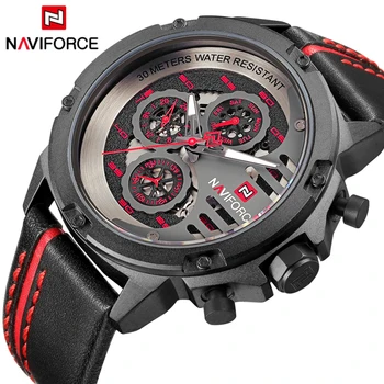 Luxury Brand NAVIFORCE Men's Sport Watches Men Leather Quartz Waterproof Date Clock Man Military Wrist Watch Relogio Masculino
Luxury Brand NAVIFORCE Men's Sport Watches Men Leather Quartz Waterproof Date Clock Man Military Wrist Watch Relogio Masculino