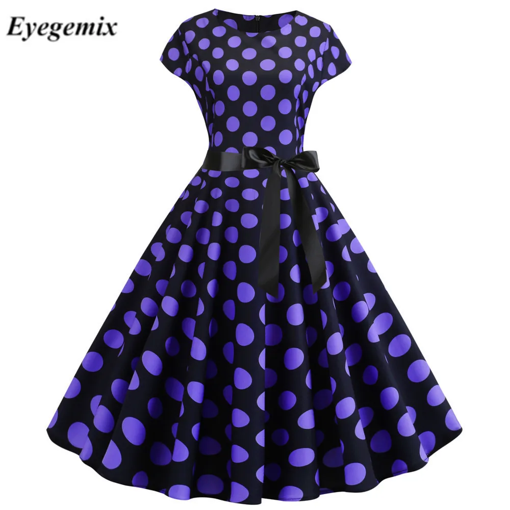 Polka Dot Women Summer Dress New Casual Elegant Retro Vintage 50s 60s Robe Femme Rockabilly Swing Vestidos Party Dresses
Polka Dot Women Summer Dress New Casual Elegant Retro Vintage 50s 60s Robe Femme Rockabilly Swing Vestidos Party Dresses