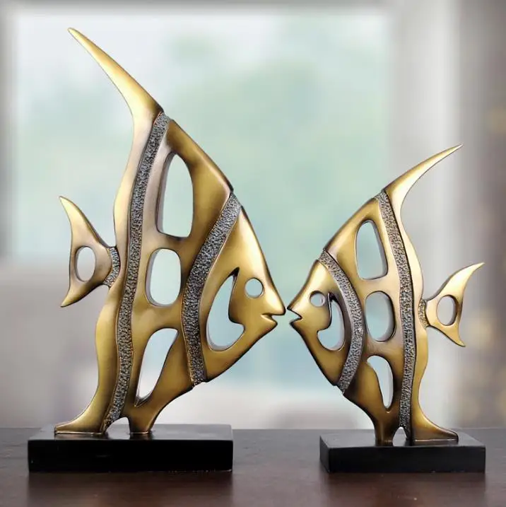 Creative Home Decor Abstract Fish Sculpture Decoration Figurine Decorative Resin Fish Statue TV Background Xmas Gift Lucky Fish
Creative Home Decor Abstract Fish Sculpture Decoration Figurine Decorative Resin Fish Statue TV Background Xmas Gift Lucky Fish