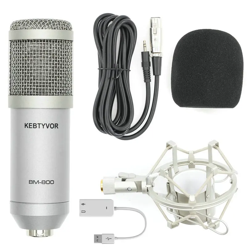 Free Sound Card Professional BM-800 bm800 Microphone Sound Recording Microphone with Shock Mount for Radio Braodcasting Singing
Free Sound Card Professional BM-800 bm800 Microphone Sound Recording Microphone with Shock Mount for Radio Braodcasting Singing