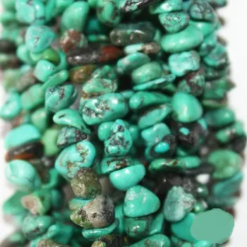 Genuine (not dye) blue-green Turquoise chips, beads approx. 5 - 7 mm, long strand 36"
Genuine (not dye) blue-green Turquoise chips, beads approx. 5 - 7 mm, long strand 36"