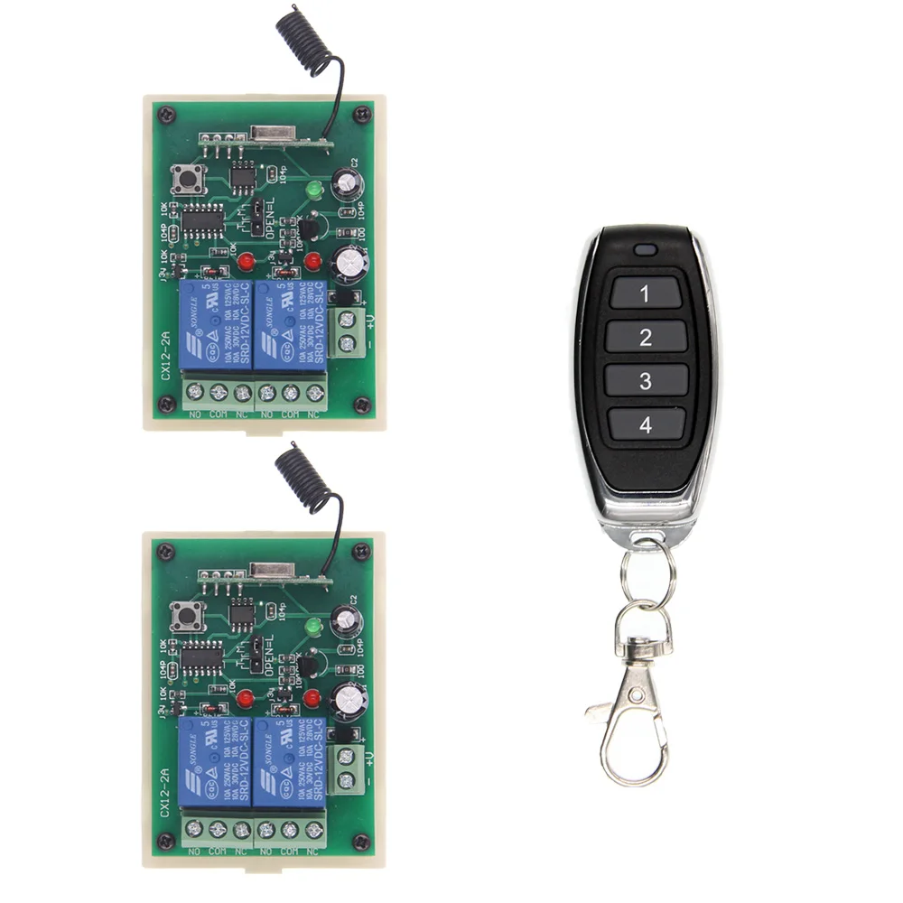Smart Home DC 12V 24V Remote Control Switch 2 CH Relay Contact Wireless ASK 2CH Transmitter Learning Independently RF Receiver
Smart Home DC 12V 24V Remote Control Switch 2 CH Relay Contact Wireless ASK 2CH Transmitter Learning Independently RF Receiver