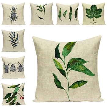 Green Leaves Printing Cushion Covers Pillow Case Cotton Linen Insect Sofa Decorative Cushions Pillow For Chair Home Decor Gift
Green Leaves Printing Cushion Covers Pillow Case Cotton Linen Insect Sofa Decorative Cushions Pillow For Chair Home Decor Gift