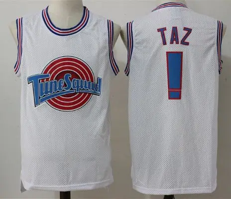 

Space Jam Tune Squad Movie 2 Daffy Duck ! TAZ 1 Bugs Bunny 1/3 Tweety Bird 10 Lola Bunny 22 Bill Murray basketball jersey