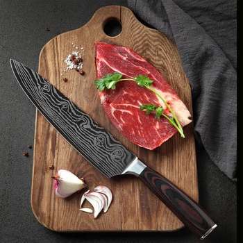 8 Inch Chef's Knife Stainless Steel Damascus Kitchen Knife with Ergonomic Handle Anti-Rust and Durable for Kitchen Restaurant
8 Inch Chef's Knife Stainless Steel Damascus Kitchen Knife with Ergonomic Handle Anti-Rust and Durable for Kitchen Restaurant