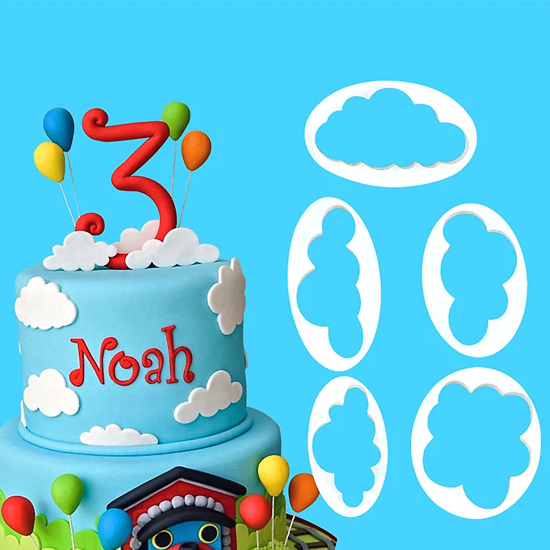 New 5PCS Cookie Chocolate Mold Fondant Tools Cloud Cake Toppers Sugarcraft Accessories Baking Decorations
New 5PCS Cookie Chocolate Mold Fondant Tools Cloud Cake Toppers Sugarcraft Accessories Baking Decorations