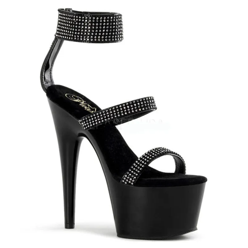 Fashionable female high-heeled shoes 17CM, sequined upper, zipper mouth, sexy stage show sandals
Fashionable female high-heeled shoes 17CM, sequined upper, zipper mouth, sexy stage show sandals