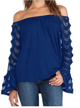 Fashion Blusas 2019 Spring Autumn Women Blouse Off Shoulder Mesh Long Sleeve Lace Shirt Tops Plus Size S-5XL Sexy Blouses
Fashion Blusas 2019 Spring Autumn Women Blouse Off Shoulder Mesh Long Sleeve Lace Shirt Tops Plus Size S-5XL Sexy Blouses
