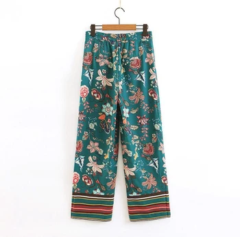Women Vintage Prints Wide Leg Pants Casual Lady Loose Ankle Length Pants Comfortable Trousers Fashion Streetwear
Women Vintage Prints Wide Leg Pants Casual Lady Loose Ankle Length Pants Comfortable Trousers Fashion Streetwear