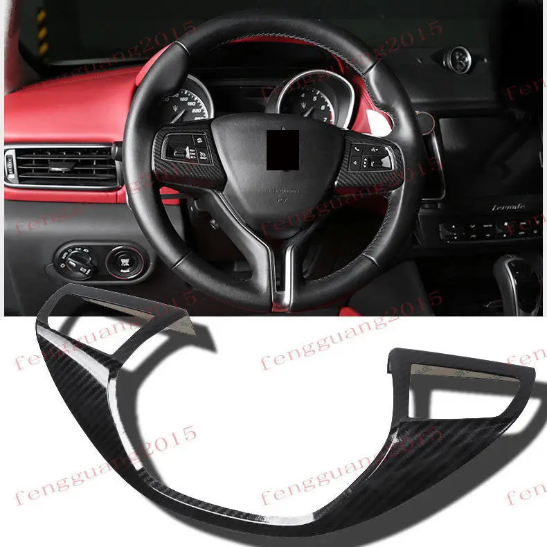 Fit for Maserati Levante 2016-2017 Carbon Fiber Steering wheel decoration stickers
Fit for Maserati Levante 2016-2017 Carbon Fiber Steering wheel decoration stickers