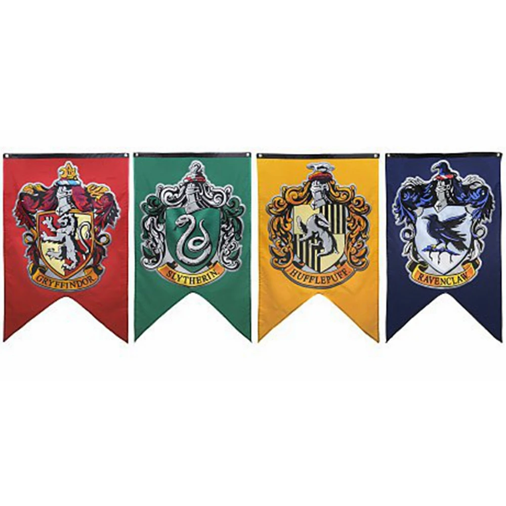 Harry Potter Party Supplies College Flag Banners Gryffindor Slytherin Ravenclaw Kids action Toys magic cosplay home Decoration
Harry Potter Party Supplies College Flag Banners Gryffindor Slytherin Ravenclaw Kids action Toys magic cosplay home Decoration
