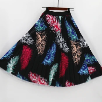 Summer Patterns Fashion Plant Image Character Skirt Waist Skirt Women Elastic Waist Long Skirts Female Pleated Skirt
Summer Patterns Fashion Plant Image Character Skirt Waist Skirt Women Elastic Waist Long Skirts Female Pleated Skirt