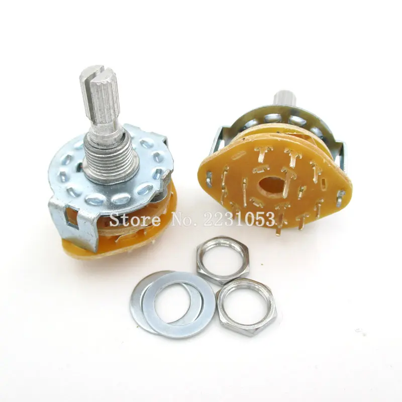 2PCS/LOT RS25 Shaft Panel Mount 3P3T Rotary Switch Selector Band 3 Pole 3 Position Knob Switch Band Switches
2PCS/LOT RS25 Shaft Panel Mount 3P3T Rotary Switch Selector Band 3 Pole 3 Position Knob Switch Band Switches