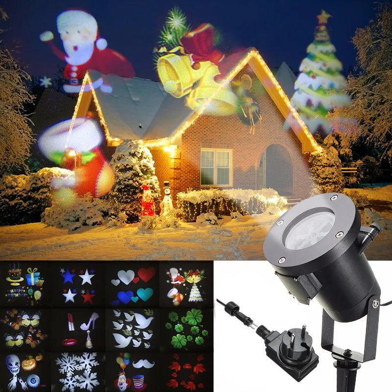 Holiday Decoration Waterproof Outdoor LED Stage Lights 12Pattern Christmas Laser Snowflake Projector lamp Home Garden Star Light
Holiday Decoration Waterproof Outdoor LED Stage Lights 12Pattern Christmas Laser Snowflake Projector lamp Home Garden Star Light