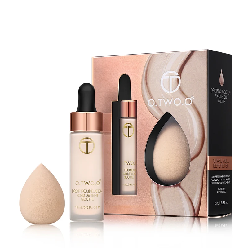 Long lasting Concealer,Matte Foundation With Sponge Puff Kit Matte Effect Velvet Texture Liquid Drop Foundations Makeup Set
Long lasting Concealer,Matte Foundation With Sponge Puff Kit Matte Effect Velvet Texture Liquid Drop Foundations Makeup Set