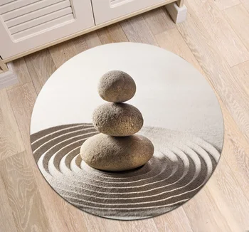 Round Living Room Floor Cushion Kitchen Carpets Bathroom Mat Bedroom Non-Slip Home Study Door Area Rugs Stones Zen In Sand Grain
Round Living Room Floor Cushion Kitchen Carpets Bathroom Mat Bedroom Non-Slip Home Study Door Area Rugs Stones Zen In Sand Grain