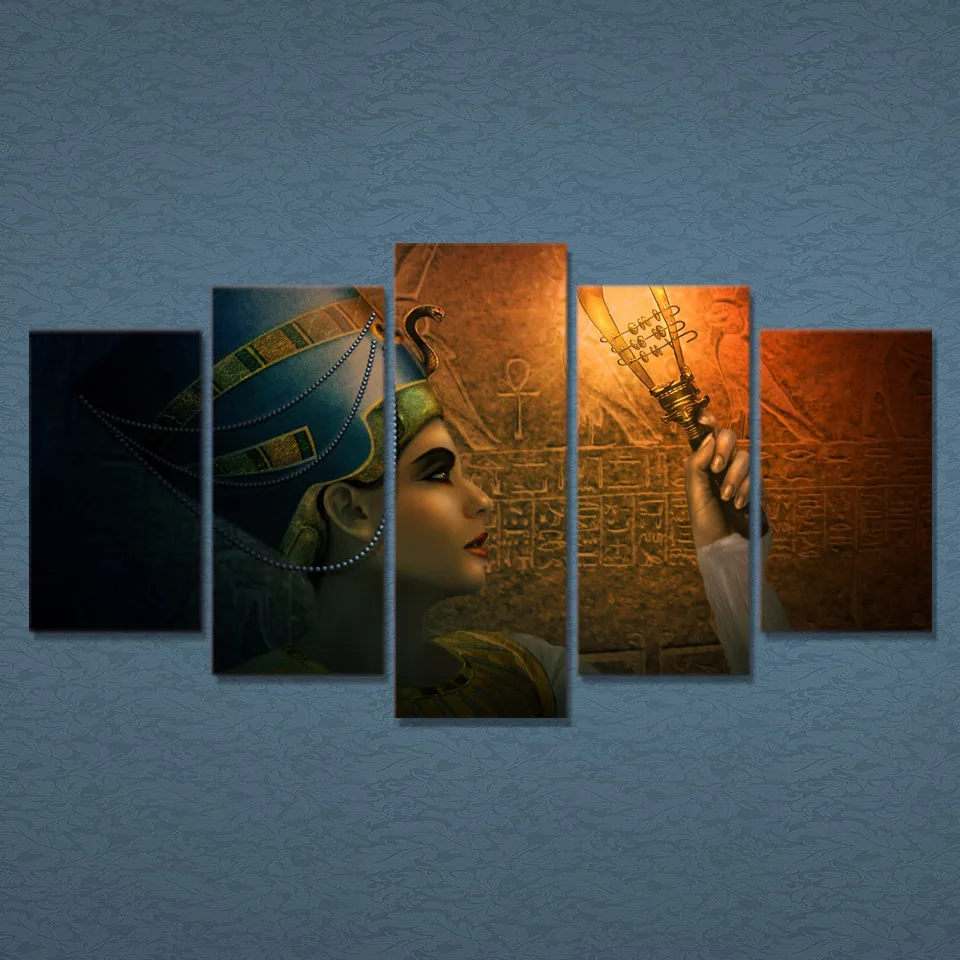 HD Printed Modular Pictures Frame Painting For Room Home Wall Art Decor 5 Pieces Queens Of Egypt Canvas Abstract Poster
HD Printed Modular Pictures Frame Painting For Room Home Wall Art Decor 5 Pieces Queens Of Egypt Canvas Abstract Poster