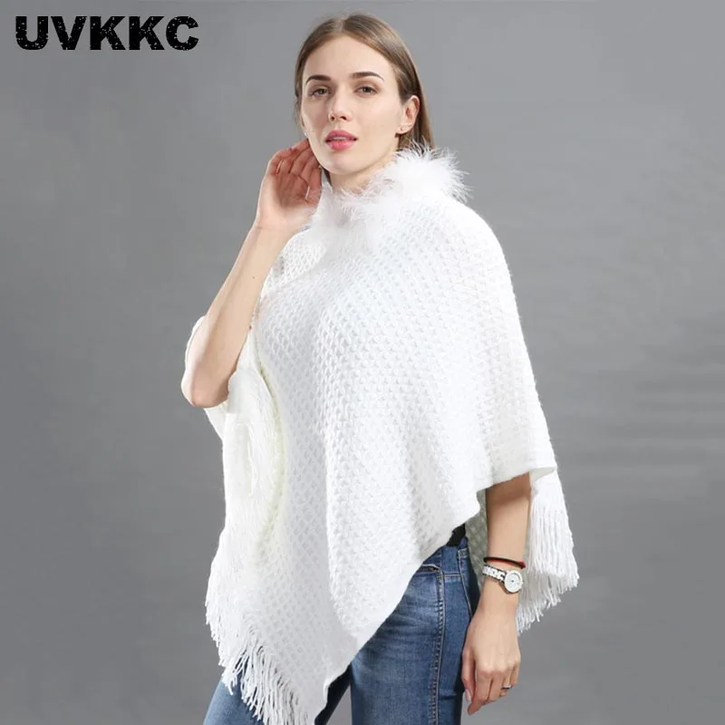 UVKKC Warm Shawl Sweater Women Medium Long Loose Femme Pullovers Cloak 2019 Winter Fashion Red Plush neckline Sweaters For Women
UVKKC Warm Shawl Sweater Women Medium Long Loose Femme Pullovers Cloak 2019 Winter Fashion Red Plush neckline Sweaters For Women