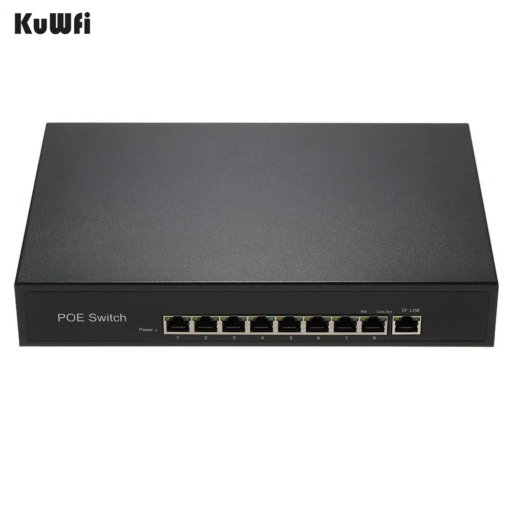 9 Ports 100Mbps PoE Switch Injector Power 15.4W / 30W over Ethernet IEEE 802.3af for Cameras AP VoIP Power Supply Switch Adapter
9 Ports 100Mbps PoE Switch Injector Power 15.4W / 30W over Ethernet IEEE 802.3af for Cameras AP VoIP Power Supply Switch Adapter