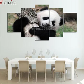 CLSTROSE Unframe Home Decor Living Room Wall Pictures 5 Panel Cute Animal Panda Art Painting Modular HD Printed Canvas Poster
CLSTROSE Unframe Home Decor Living Room Wall Pictures 5 Panel Cute Animal Panda Art Painting Modular HD Printed Canvas Poster