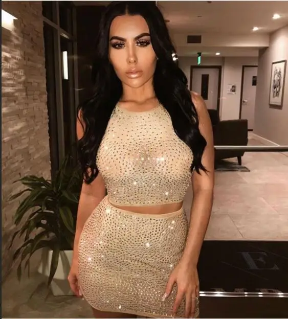 Asia Pacific Women's Fashion Dressing Strap Diamond Decoration Dresses Two Pieces Miniskirt Black Date Bandage Dresses 2018 new
Asia Pacific Women's Fashion Dressing Strap Diamond Decoration Dresses Two Pieces Miniskirt Black Date Bandage Dresses 2018 new