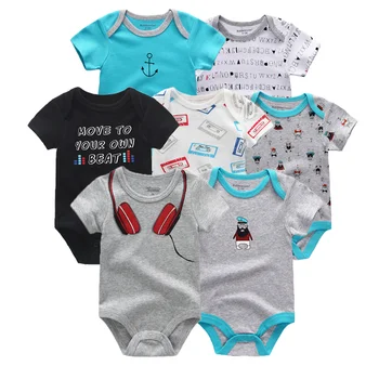 7 PCS/lot summer short sleeve baby rompers set cotton baby onesies boy girl set ropa bebe baby boy girl clothes
7 PCS/lot summer short sleeve baby rompers set cotton baby onesies boy girl set ropa bebe baby boy girl clothes