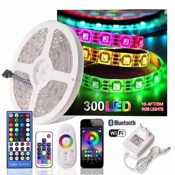 DC 12V RGB LED Strip Waterproof 220V Tira Led Wifi 12V Ribbon RGB Tape 5050 Neon Flex Strip Light Bluetooth Remote Power Adapter
DC 12V RGB LED Strip Waterproof 220V Tira Led Wifi 12V Ribbon RGB Tape 5050 Neon Flex Strip Light Bluetooth Remote Power Adapter