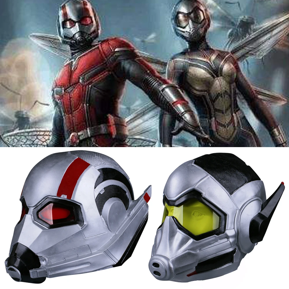 2018 Movie Antman 2 Antman And The Wasp Helmet Mask Latex Cosplay Antman Scott Lang Mask Wasp Hope Van Dyne Mask Halloween Party
2018 Movie Antman 2 Antman And The Wasp Helmet Mask Latex Cosplay Antman Scott Lang Mask Wasp Hope Van Dyne Mask Halloween Party