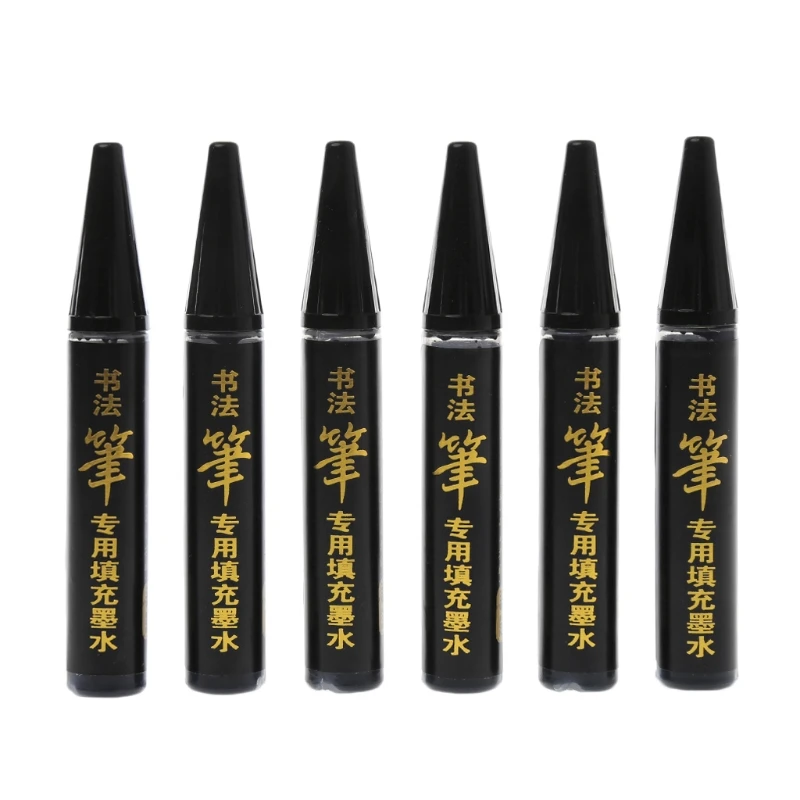 6Pcs 7ml Ink Pens Refillable Refill Ink Replacement For Calligraphy Pen Stationery Gifts
6Pcs 7ml Ink Pens Refillable Refill Ink Replacement For Calligraphy Pen Stationery Gifts