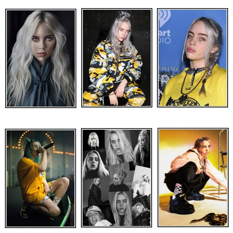New Billie Eilish Poster Music Singer Posters and Prints White Paper Painting Wall Art Picture for Living Room Home Decor 2003
New Billie Eilish Poster Music Singer Posters and Prints White Paper Painting Wall Art Picture for Living Room Home Decor 2003