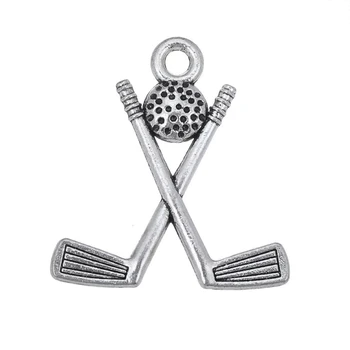Vintage Ancient Silver Golf Clubs Pendant Charms Jewelry Accessories For DIY Handmade Key Chains,Bracelets Making 
Vintage Ancient Silver Golf Clubs Pendant Charms Jewelry Accessories For DIY Handmade Key Chains,Bracelets Making