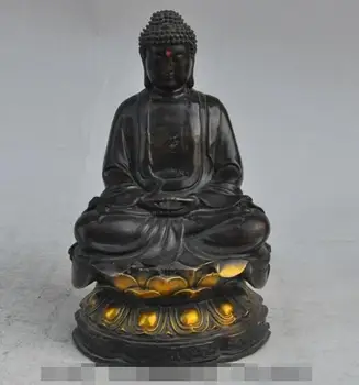 S2391 Chinese buddhism fane Bronze gilt sakyamuni Shakyamuni Tathagata buddha statue
S2391 Chinese buddhism fane Bronze gilt sakyamuni Shakyamuni Tathagata buddha statue