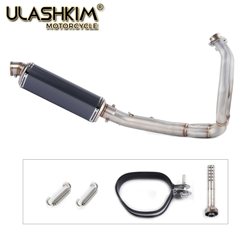 Motorcycle Full Exhaust Muffler Middle Link Pipe Full System Slip On For kawasaki ER6N ER6F NINJA650R Ninja650 Z650 2012-2016
Motorcycle Full Exhaust Muffler Middle Link Pipe Full System Slip On For kawasaki ER6N ER6F NINJA650R Ninja650 Z650 2012-2016