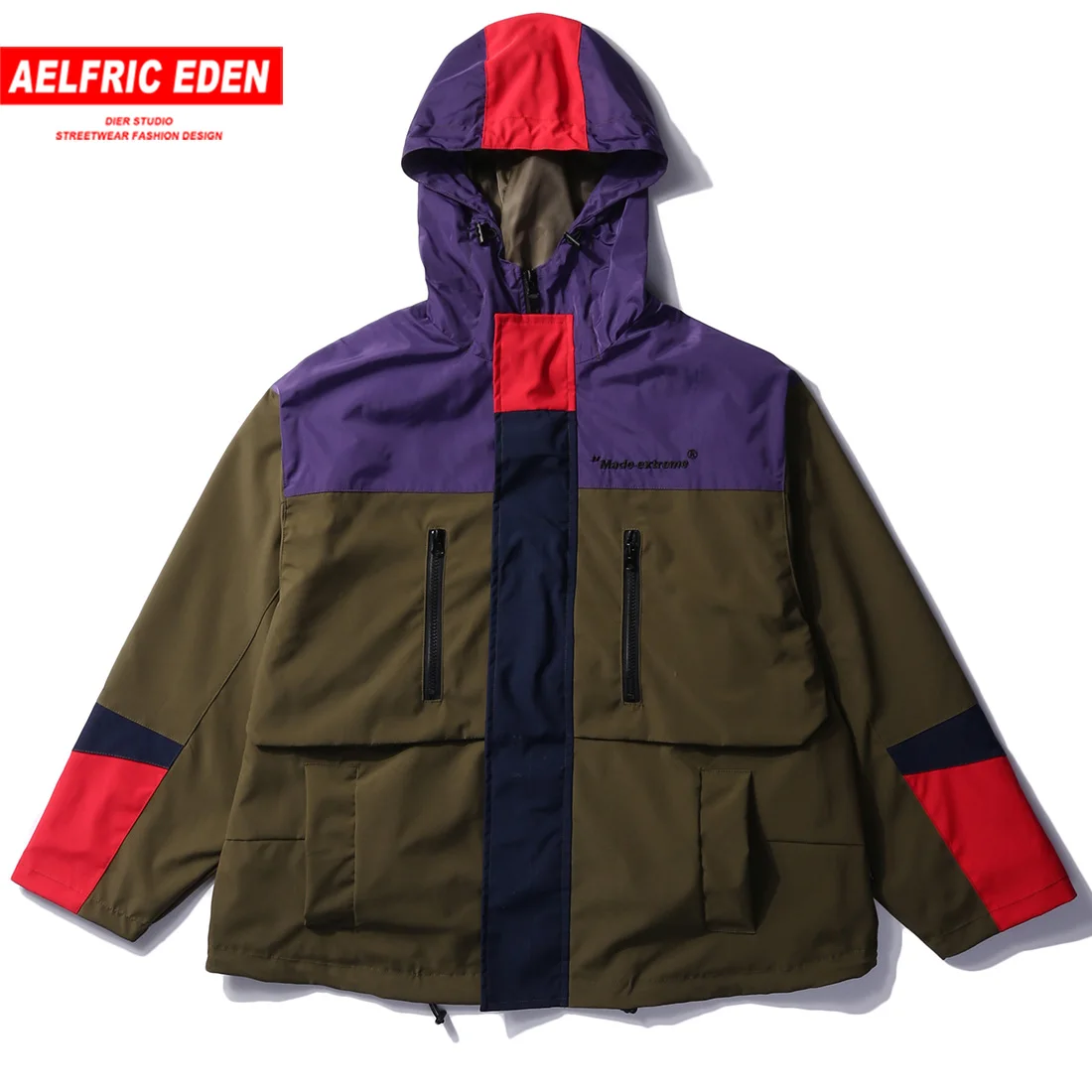 Aelfric Eden Fashion Hooded Jackets Men 2019 Color Block Zipper Casual Windbreaker Hip Hop Streetwear Harajuku Baseball Jacket
Aelfric Eden Fashion Hooded Jackets Men 2019 Color Block Zipper Casual Windbreaker Hip Hop Streetwear Harajuku Baseball Jacket