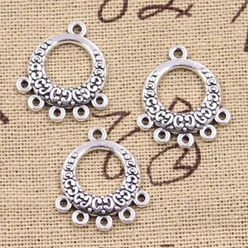 8pcs Charms Earring Connecter 21x18mm Antique Silver Color Plated Pendants Making DIY Handmade Tibetan Finding Jewelry
8pcs Charms Earring Connecter 21x18mm Antique Silver Color Plated Pendants Making DIY Handmade Tibetan Finding Jewelry