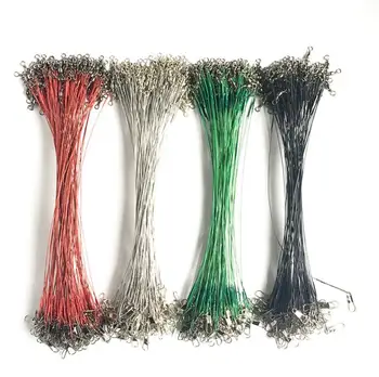 20 Pcs/lot Anti Bite Steel Fishing Line Steel Wire Leader With Swivel Fishing Accessory Lead Core Leash Fishing Wire A103 
20 Pcs/lot Anti Bite Steel Fishing Line Steel Wire Leader With Swivel Fishing Accessory Lead Core Leash Fishing Wire A103