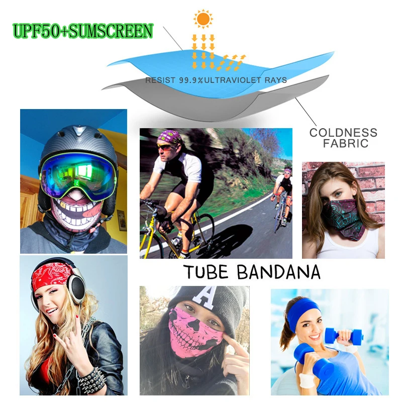 Hiking Scarf Sport Headwear Seamless Bandanas (3)