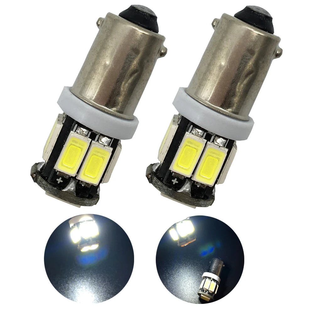 

50X BA9S 5630 10LED 10 SMD LED Light Bulb Clearance Lights 12V DC White Hign Lumen Car Lights Lamp Bulbs 1895 57 T4W 182 1445