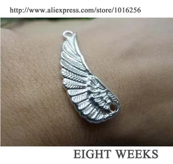 Zinc alloy pendant jewelry accessories diy handmade material charms Wings double holes connection
Zinc alloy pendant jewelry accessories diy handmade material charms Wings double holes connection