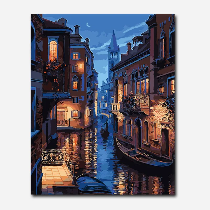 6176-威尼斯夜景-24色