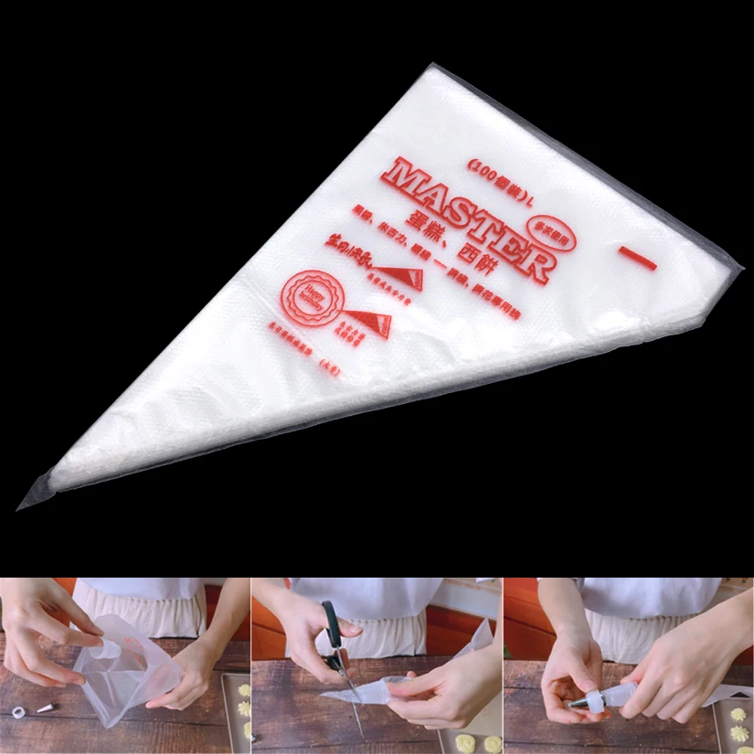 100 pcs/Lot Large Size Disposable Cream Pastry Cake Icing Piping Decorating Drcorate Bags Tool
100 pcs/Lot Large Size Disposable Cream Pastry Cake Icing Piping Decorating Drcorate Bags Tool