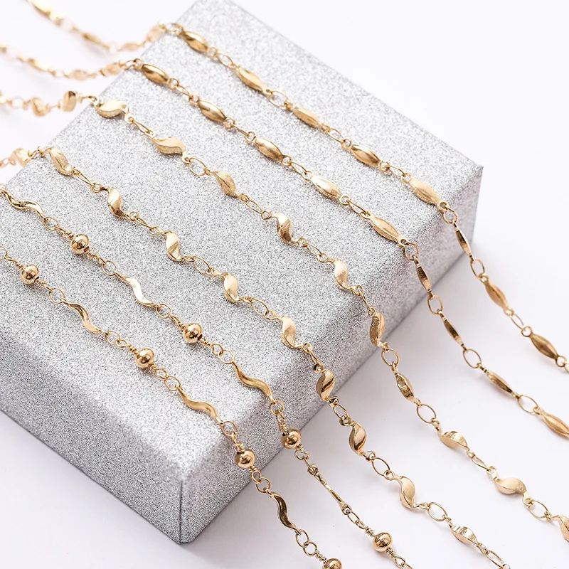 New Twisted Chains Handmade Jewelry Copper Women Necklace Chain For DIY Women Jewelry 5m/roll Wholesale
New Twisted Chains Handmade Jewelry Copper Women Necklace Chain For DIY Women Jewelry 5m/roll Wholesale