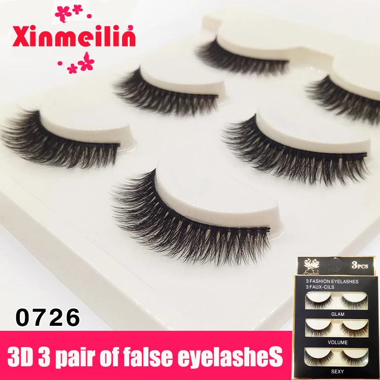 Xinmeilin 3 pairs Handmade Black Terrier False Eyelashes 3D Multilayer Thick False Eyelashes Stage Makeup Eyelashes
Xinmeilin 3 pairs Handmade Black Terrier False Eyelashes 3D Multilayer Thick False Eyelashes Stage Makeup Eyelashes