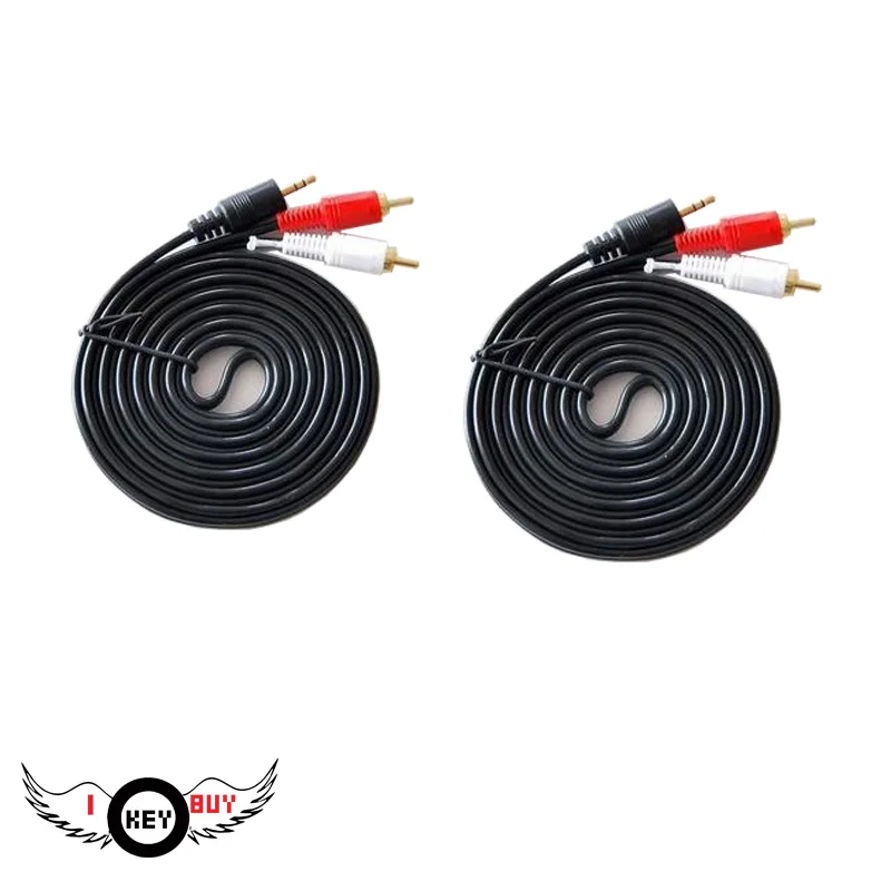 2PCS 1.5 Meters Per Second PVC Bare Copper PVC Audio Lotus Line 3.5mm To 2 Audio For Sound Card CD MP3 TV Speaker Amplifier Etc
2PCS 1.5 Meters Per Second PVC Bare Copper PVC Audio Lotus Line 3.5mm To 2 Audio For Sound Card CD MP3 TV Speaker Amplifier Etc